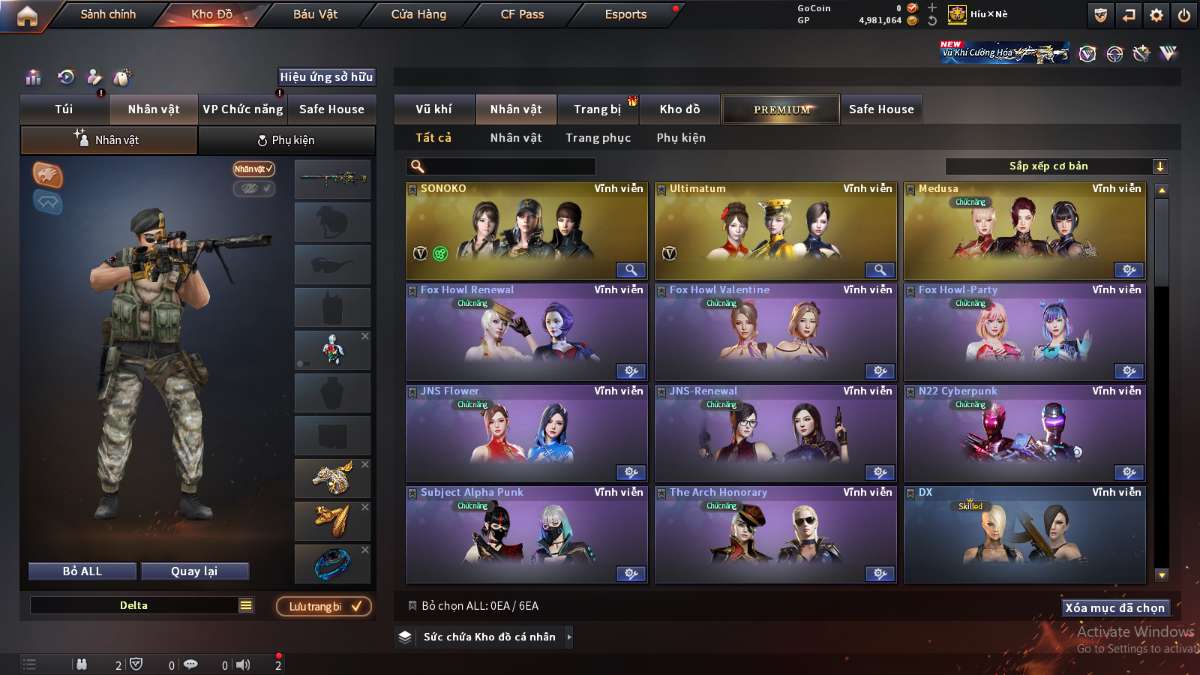 shop acc cf uy tin gia re